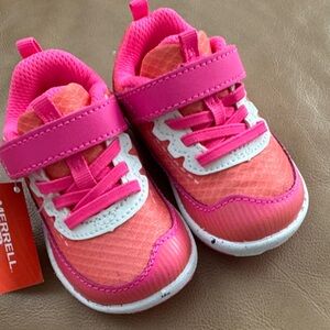 Merrell Kids Pink and Coral Athletic Sneakers